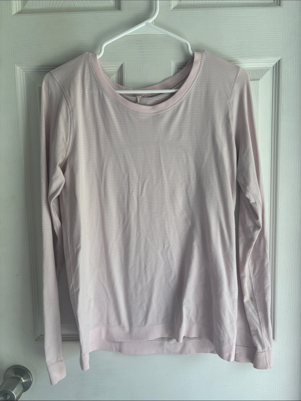 Lululemon swiftly light pink longsleeve workout athletic top